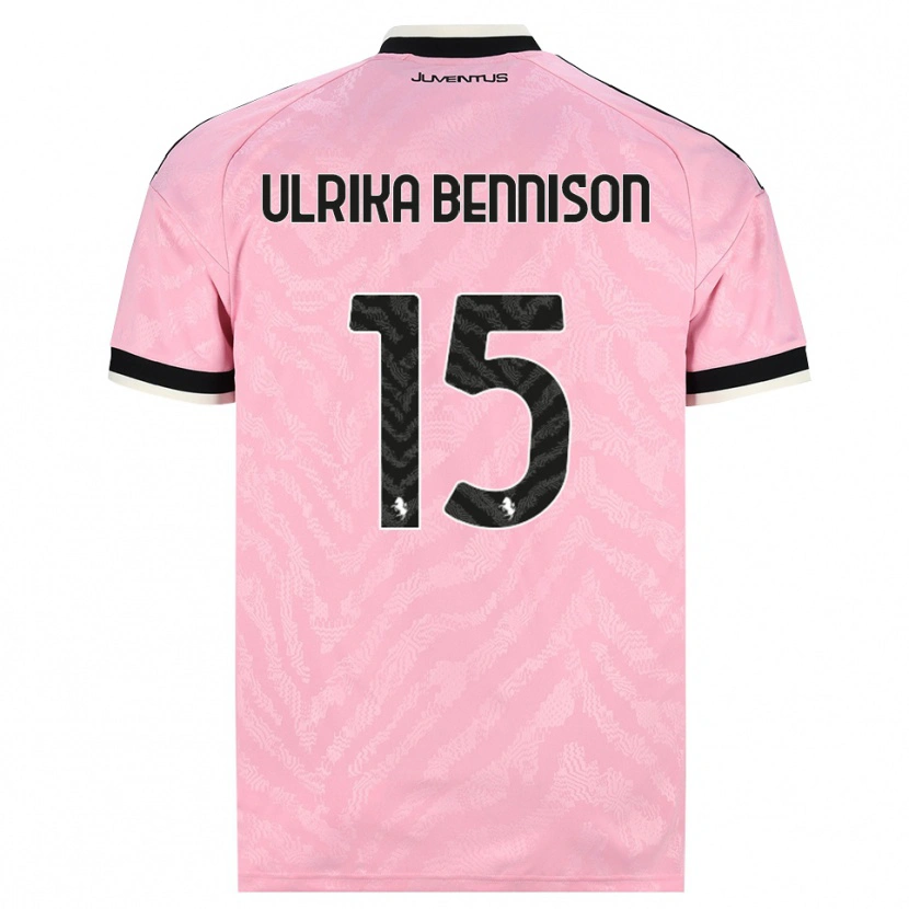 Danxen Børn Hanna Ulrika Bennison #15 Pink Sort Udebane Spillertrøjer 2026/27 Trøje T-Shirt