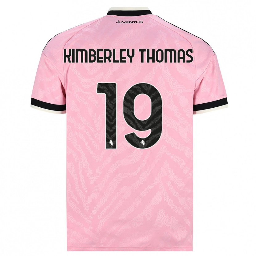 Danxen Børn Lindsey Kimberley Thomas #19 Pink Sort Udebane Spillertrøjer 2026/27 Trøje T-Shirt
