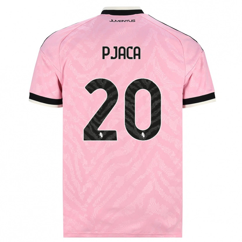 Danxen Børn Marko Pjaca #20 Pink Sort Udebane Spillertrøjer 2026/27 Trøje T-Shirt