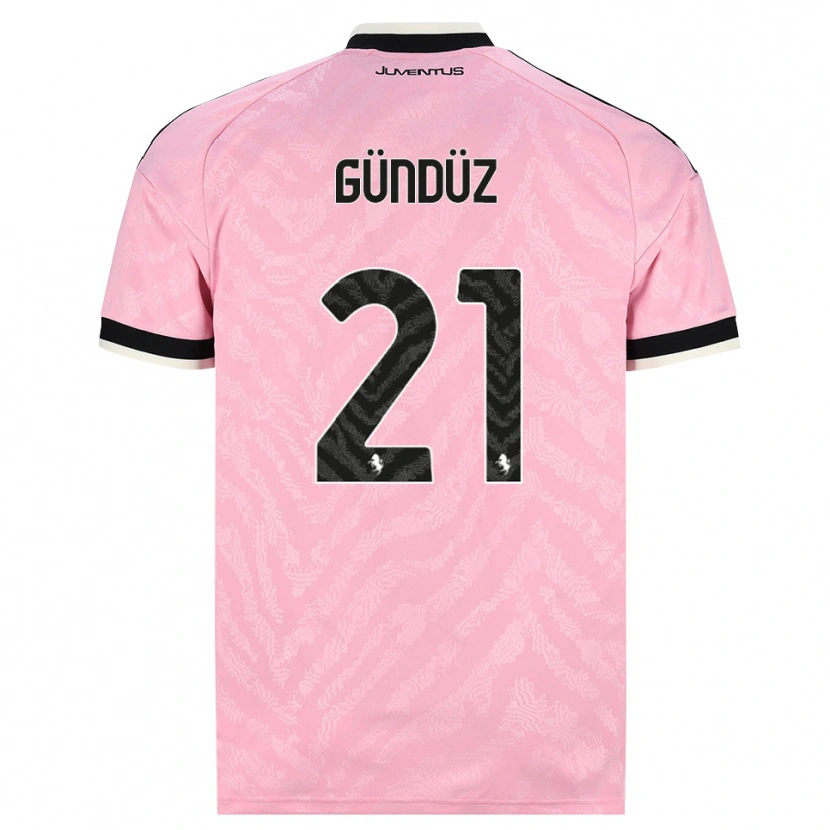 Danxen Børn Teoman Gündüz #21 Pink Sort Udebane Spillertrøjer 2026/27 Trøje T-Shirt