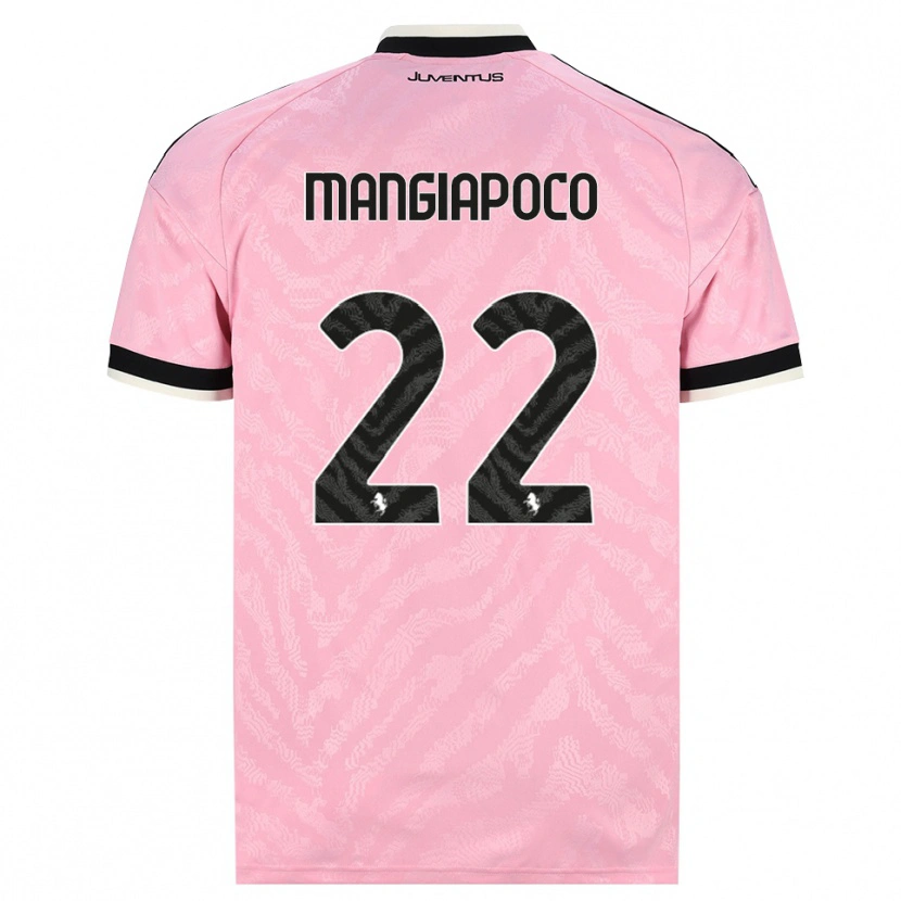 Danxen Børn Stefano Mangiapoco #22 Pink Sort Udebane Spillertrøjer 2026/27 Trøje T-Shirt