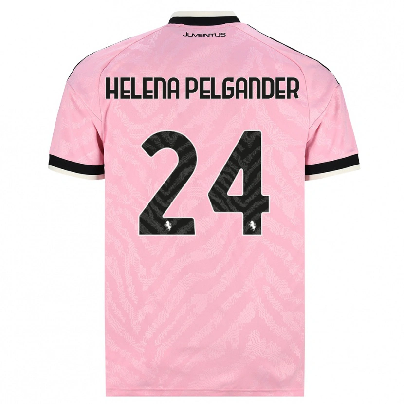 Danxen Børn Elsa Helena Pelgander #24 Pink Sort Udebane Spillertrøjer 2026/27 Trøje T-Shirt
