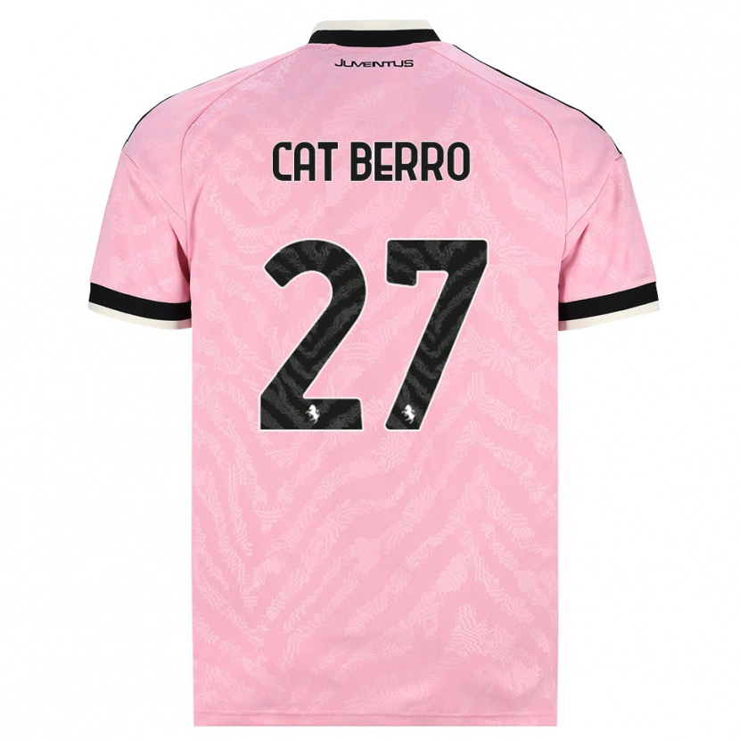 Danxen Børn Simone Cat Berro #27 Pink Sort Udebane Spillertrøjer 2026/27 Trøje T-Shirt