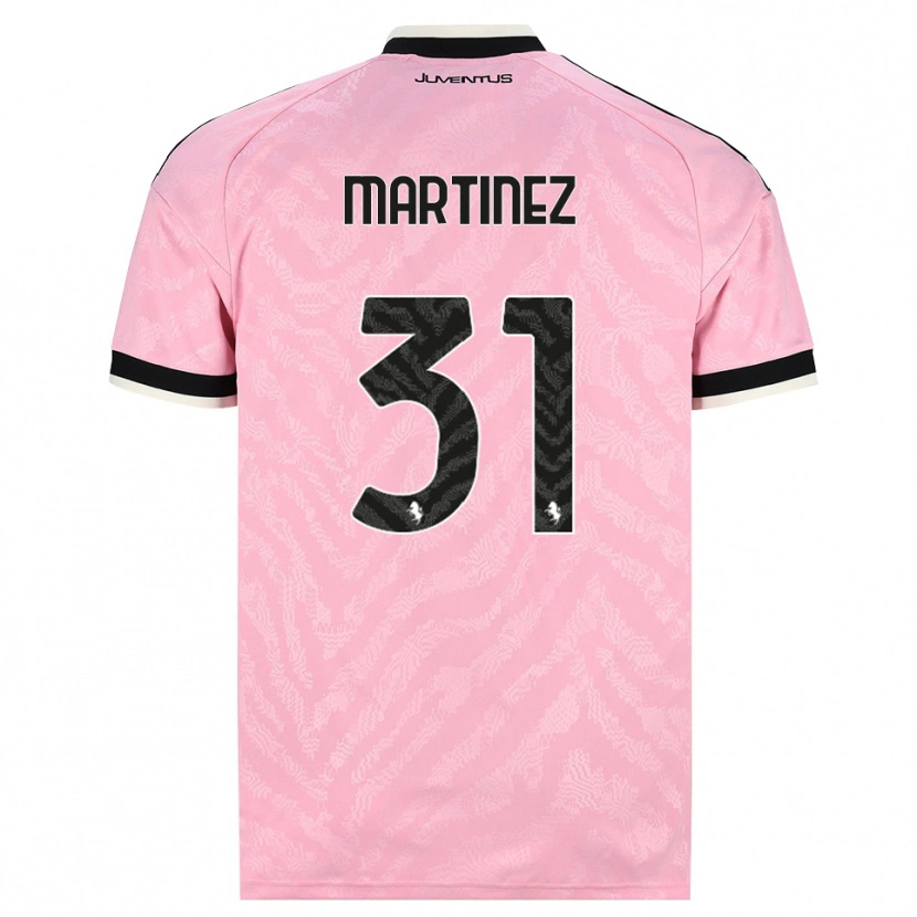 Danxen Børn Bruno Martinez #31 Pink Sort Udebane Spillertrøjer 2026/27 Trøje T-Shirt