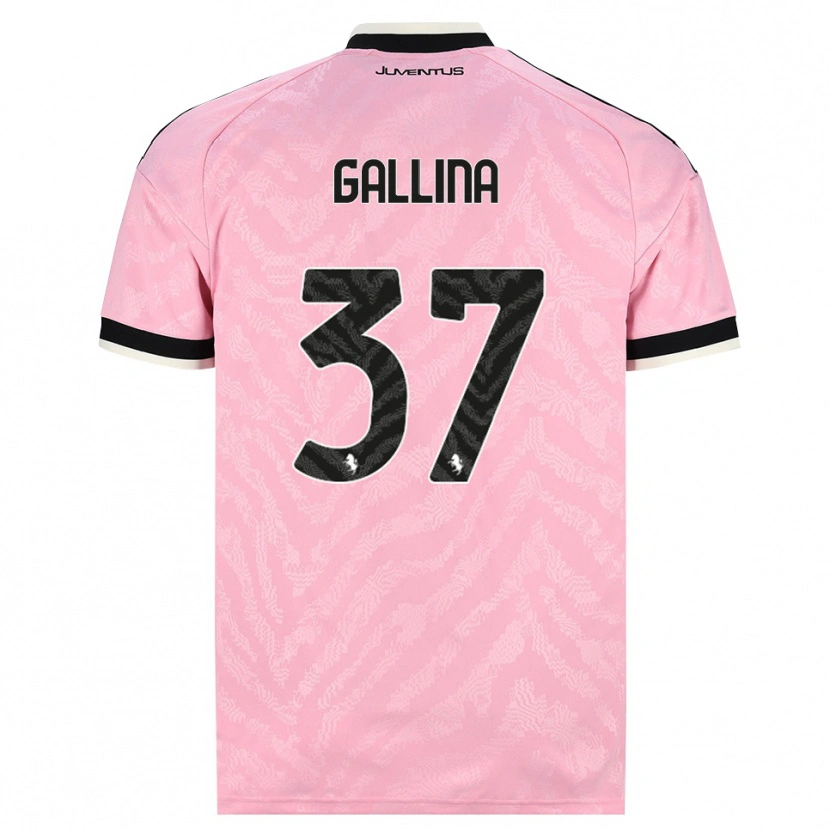 Danxen Børn Arianna Gallina #37 Pink Sort Udebane Spillertrøjer 2026/27 Trøje T-Shirt