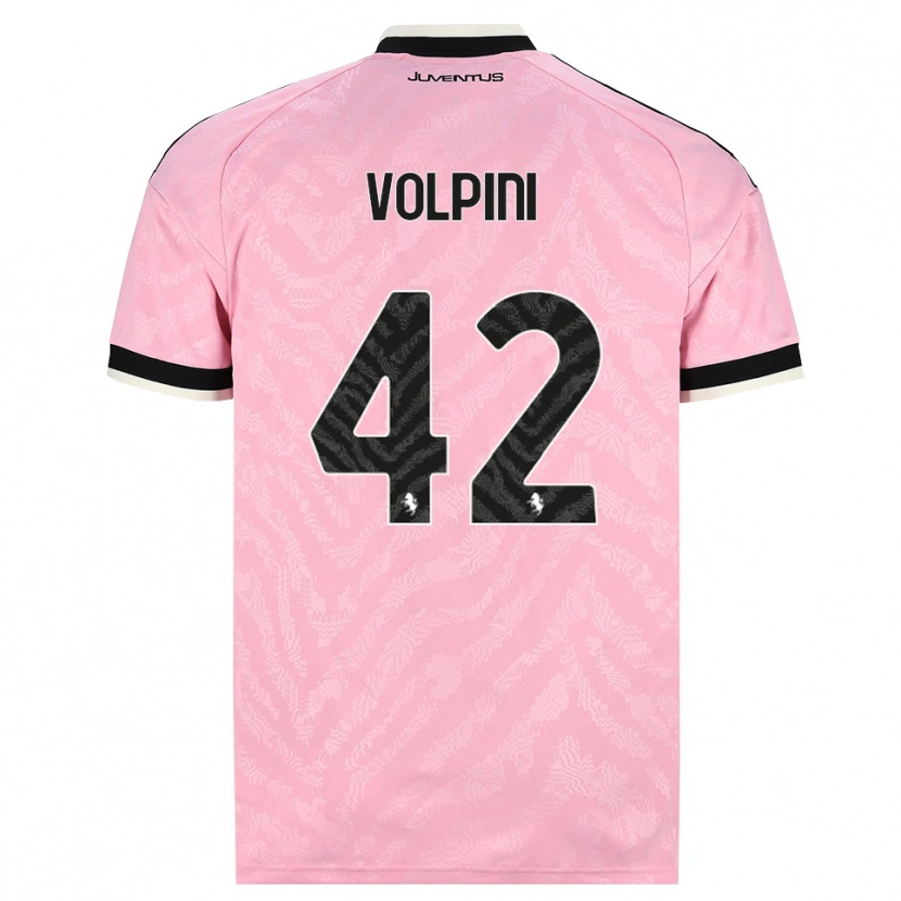 Danxen Børn Viola Volpini #42 Pink Sort Udebane Spillertrøjer 2026/27 Trøje T-Shirt