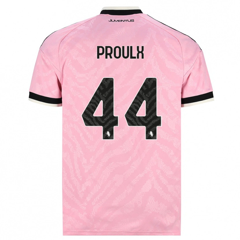 Danxen Børn Lysianne Proulx #44 Pink Sort Udebane Spillertrøjer 2026/27 Trøje T-Shirt