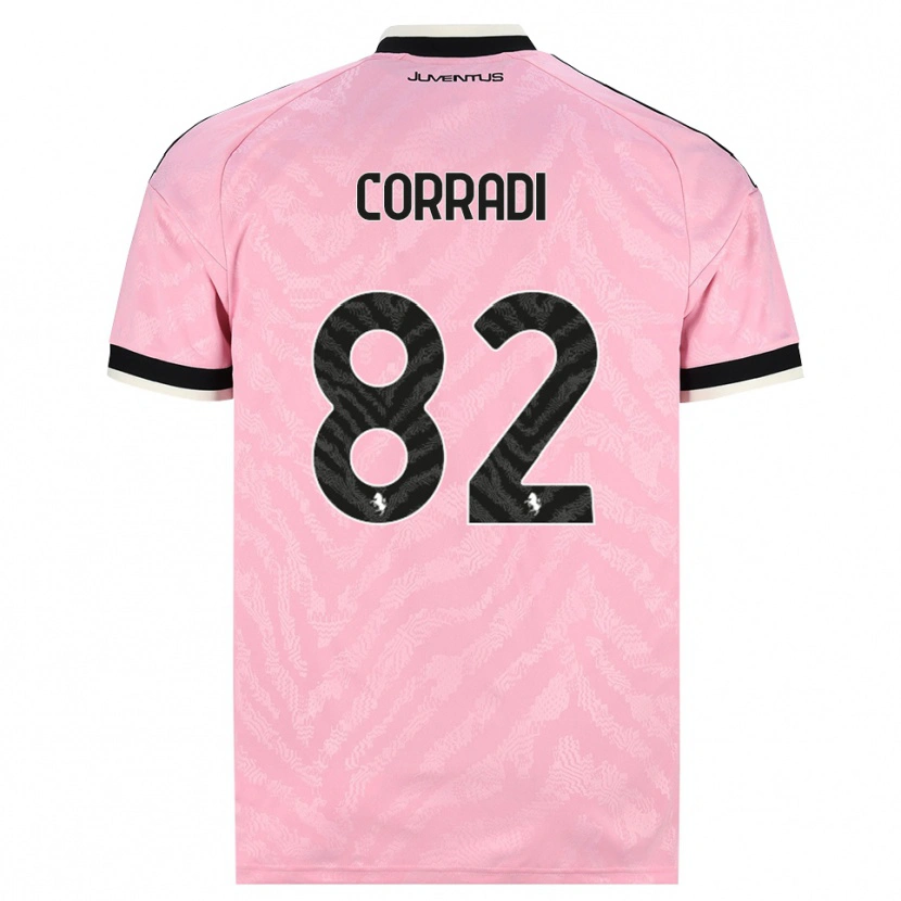 Danxen Børn Christian Corradi #82 Pink Sort Udebane Spillertrøjer 2026/27 Trøje T-Shirt