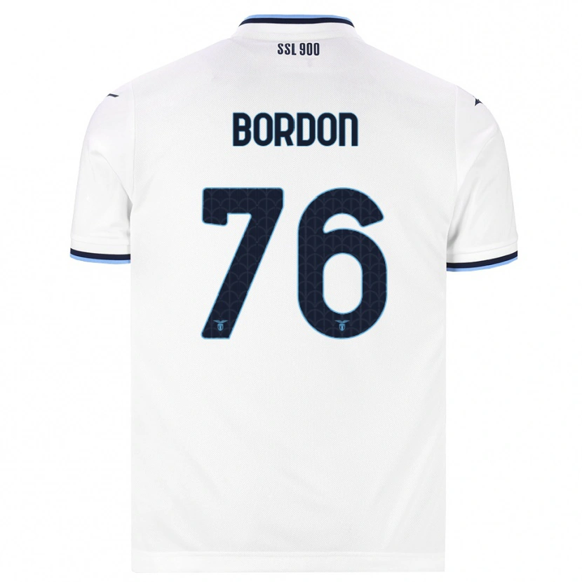 Danxen Børn Filipe Bordon #76 Hvid Marineblå Udebane Spillertrøjer 2026/27 Trøje T-Shirt
