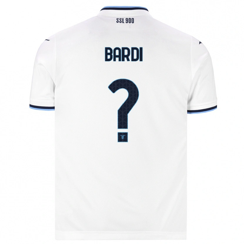 Danxen Børn Mauro Bardi #0 Hvid Marineblå Udebane Spillertrøjer 2026/27 Trøje T-Shirt
