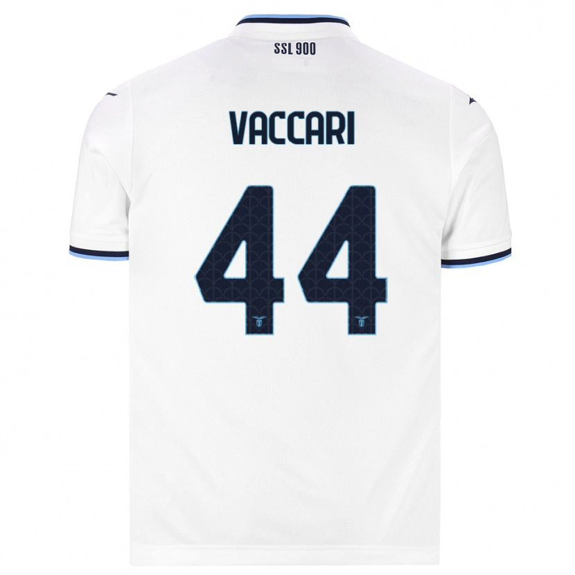 Danxen Børn Flavia Vaccari #44 Hvid Marineblå Udebane Spillertrøjer 2026/27 Trøje T-Shirt
