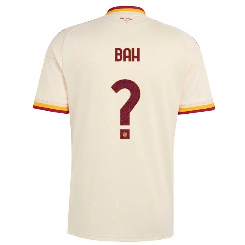 Danxen Børn Muhammed Bah #0 Champagne Rød Gul Udebane Spillertrøjer 2026/27 Trøje T-Shirt