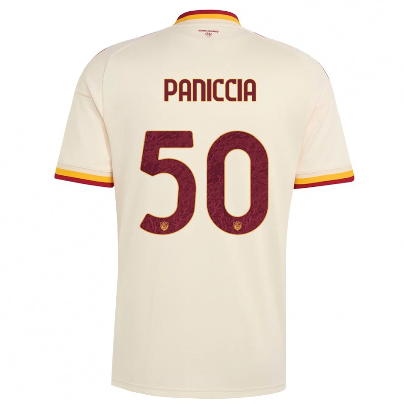 Danxen Børn Martina Paniccia #50 Champagne Rød Gul Udebane Spillertrøjer 2026/27 Trøje T-Shirt