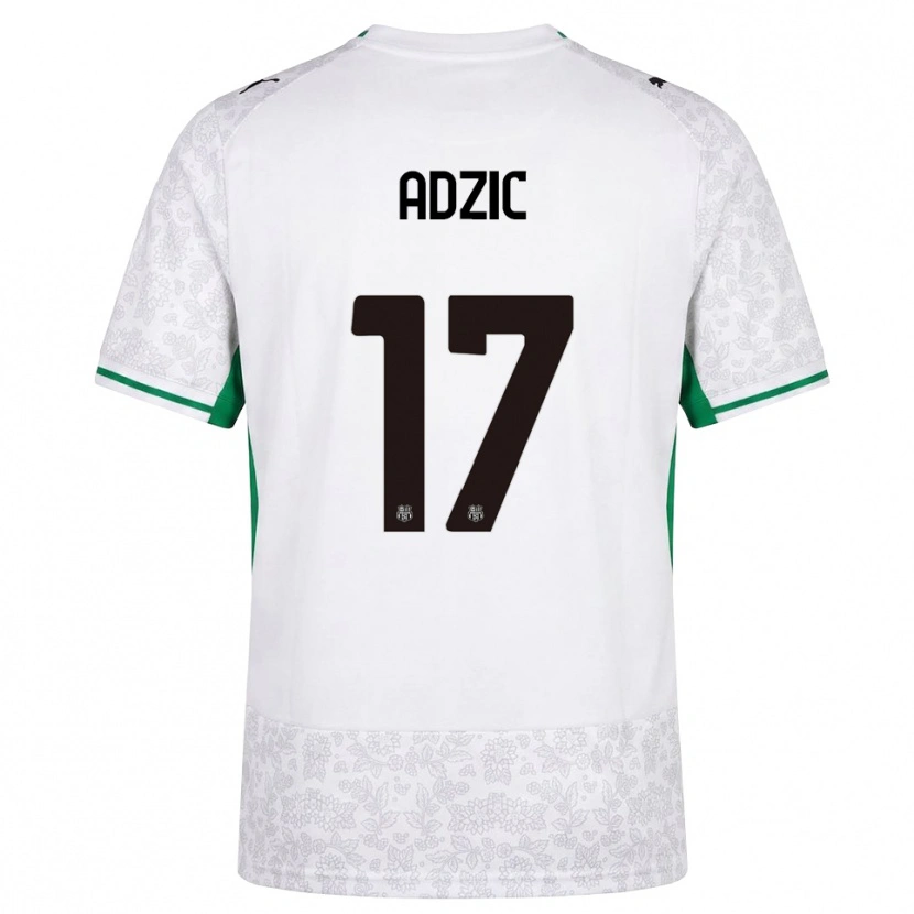 Danxen Børn Vasilije Adžić #17 Hvid Sort Grøn Udebane Spillertrøjer 2026/27 Trøje T-Shirt