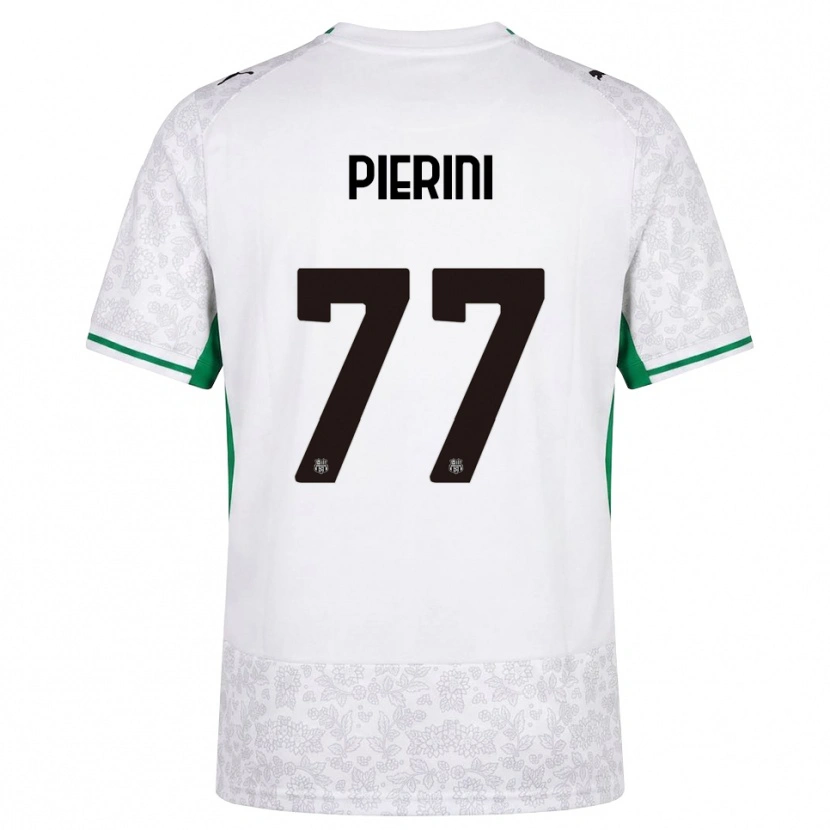 Danxen Børn Nicholas Pierini #77 Hvid Sort Grøn Udebane Spillertrøjer 2026/27 Trøje T-Shirt