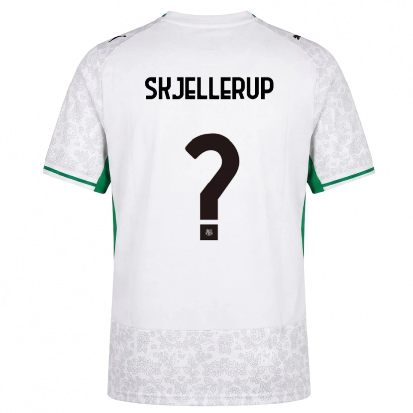 Danxen Børn Laurs Skjellerup #0 Hvid Sort Grøn Udebane Spillertrøjer 2026/27 Trøje T-Shirt