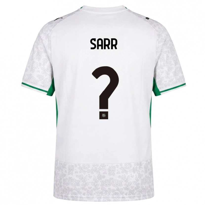 Danxen Børn Demba Sarr #0 Hvid Sort Grøn Udebane Spillertrøjer 2026/27 Trøje T-Shirt