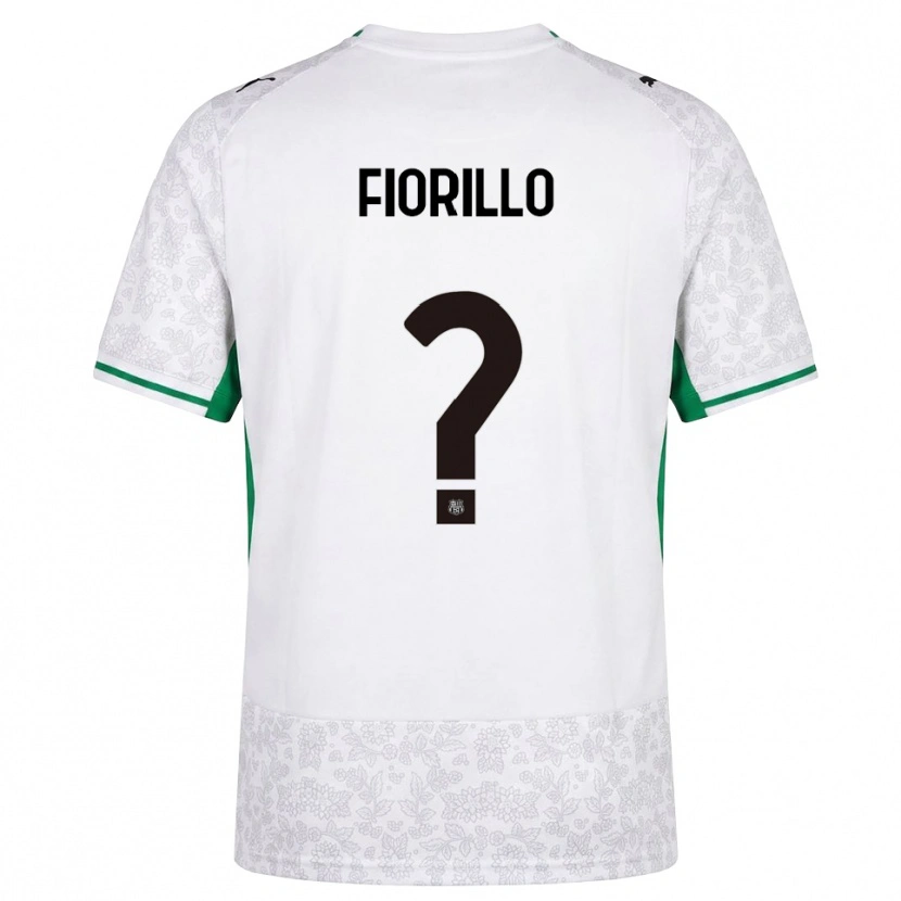 Danxen Børn Alex Fiorillo #0 Hvid Sort Grøn Udebane Spillertrøjer 2026/27 Trøje T-Shirt