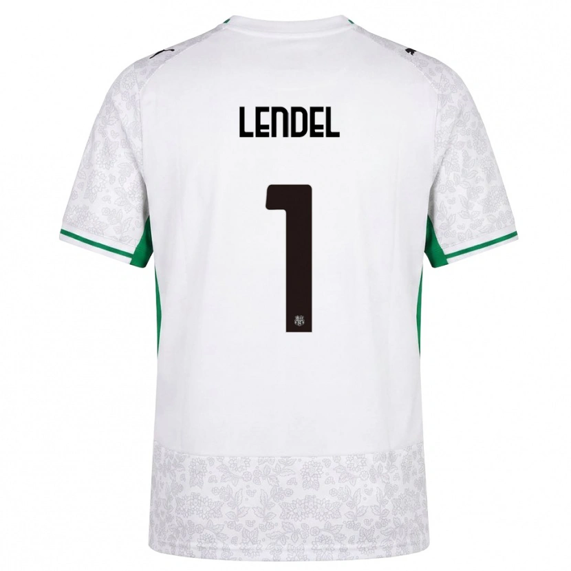 Danxen Børn Davide Lendel #1 Hvid Sort Grøn Udebane Spillertrøjer 2026/27 Trøje T-Shirt