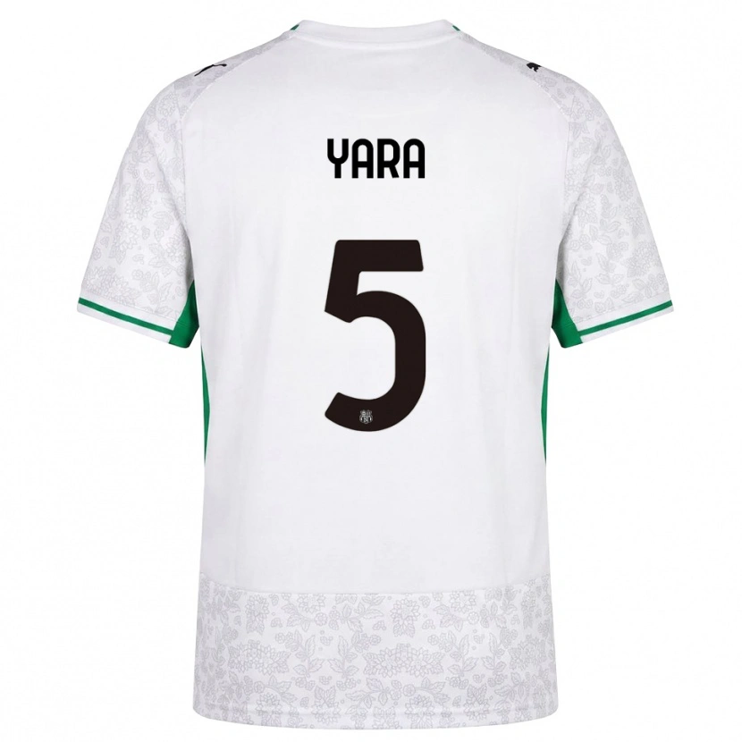 Danxen Børn Moussa Yara #5 Hvid Sort Grøn Udebane Spillertrøjer 2026/27 Trøje T-Shirt