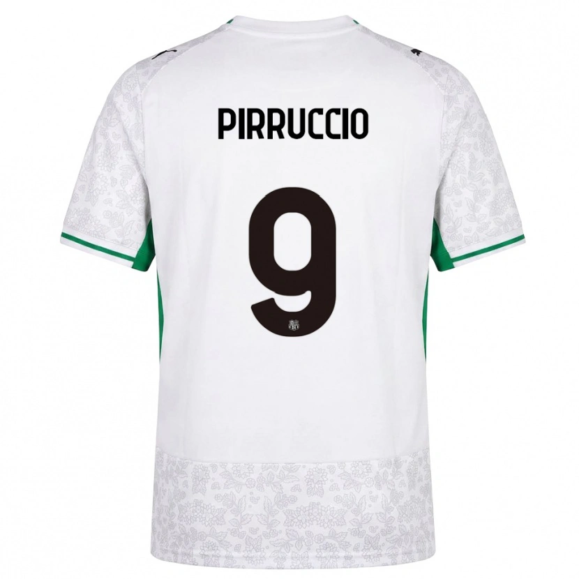 Danxen Børn Federico Pirruccio #9 Hvid Sort Grøn Udebane Spillertrøjer 2026/27 Trøje T-Shirt