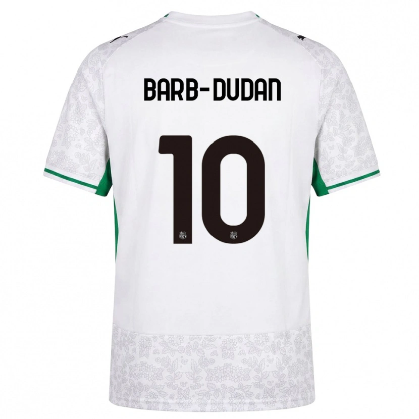 Danxen Børn Marco Barb-Dudan #10 Hvid Sort Grøn Udebane Spillertrøjer 2026/27 Trøje T-Shirt