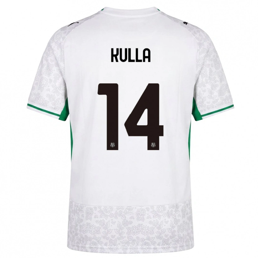 Danxen Børn Gabriel Kulla #14 Hvid Sort Grøn Udebane Spillertrøjer 2026/27 Trøje T-Shirt