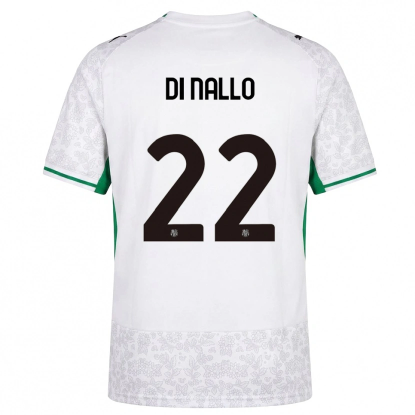 Danxen Børn Erica Di Nallo #22 Hvid Sort Grøn Udebane Spillertrøjer 2026/27 Trøje T-Shirt