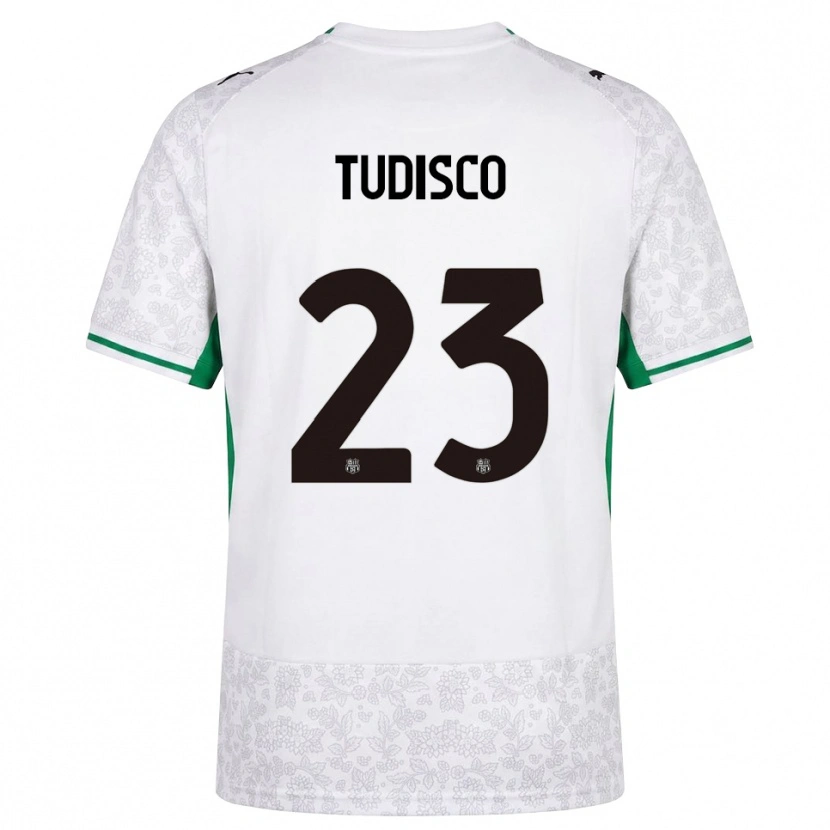 Danxen Børn Giorgia Tudisco #23 Hvid Sort Grøn Udebane Spillertrøjer 2026/27 Trøje T-Shirt