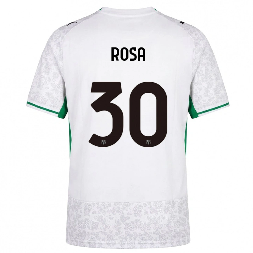Danxen Børn Enrico Rosa #30 Hvid Sort Grøn Udebane Spillertrøjer 2026/27 Trøje T-Shirt