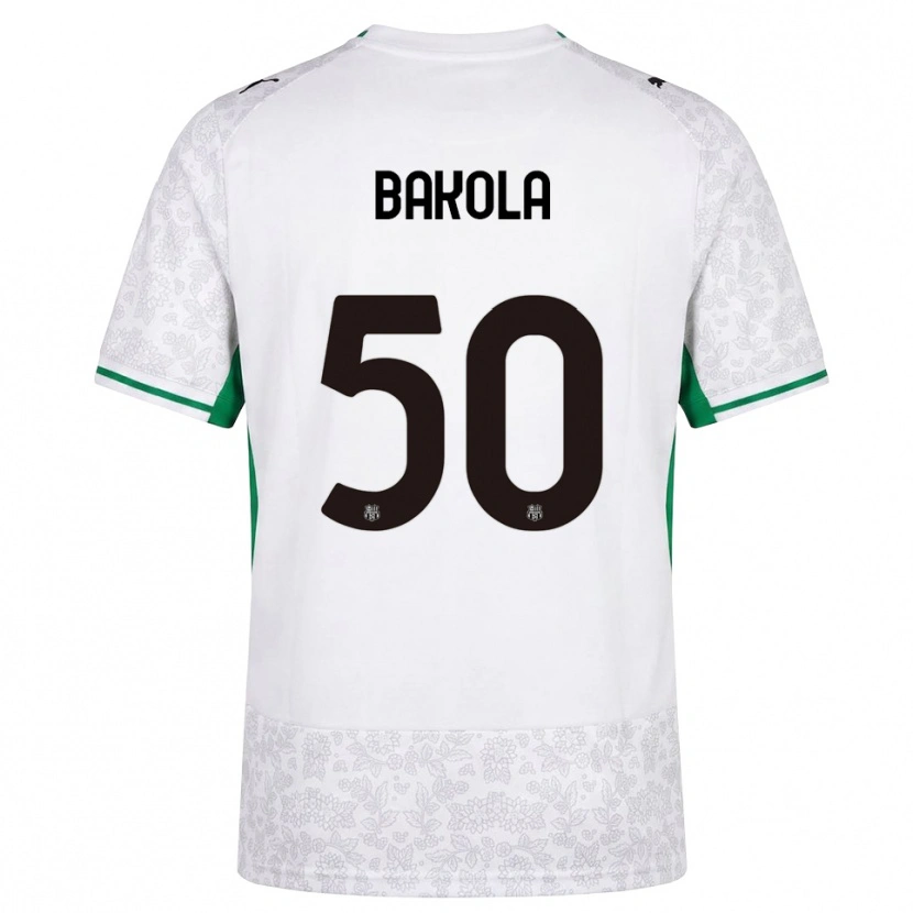 Danxen Børn Darryl Bakola #50 Hvid Sort Grøn Udebane Spillertrøjer 2026/27 Trøje T-Shirt
