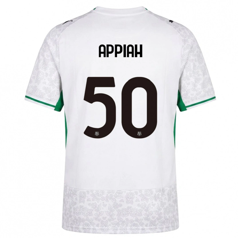 Danxen Børn Lorenzo Appiah #50 Hvid Sort Grøn Udebane Spillertrøjer 2026/27 Trøje T-Shirt