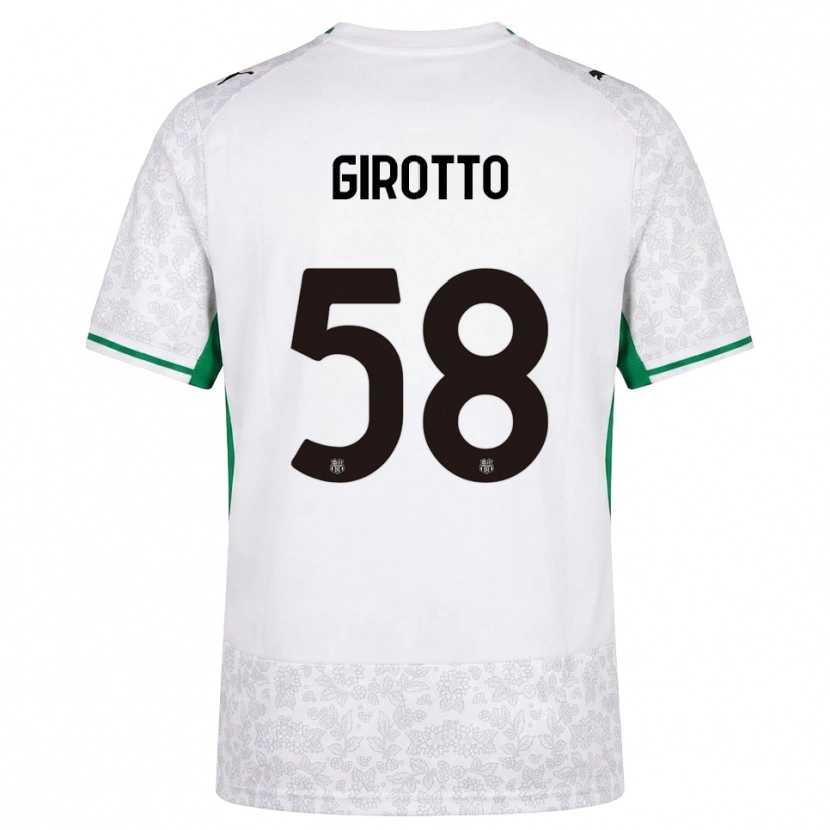 Danxen Børn Emma Girotto #58 Hvid Sort Grøn Udebane Spillertrøjer 2026/27 Trøje T-Shirt