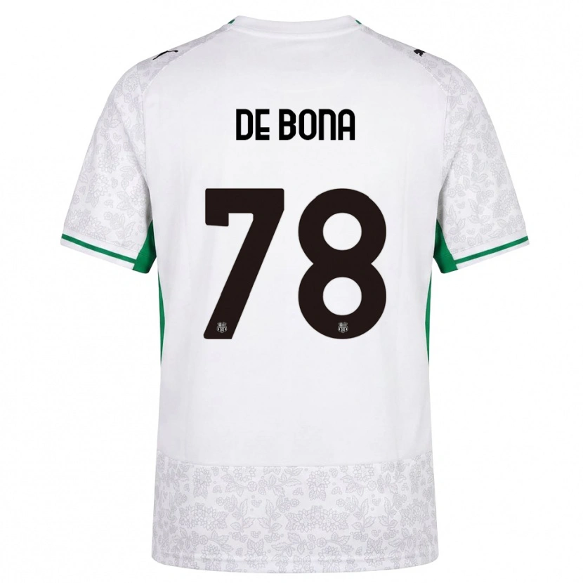 Danxen Børn Francesca De Bona #78 Hvid Sort Grøn Udebane Spillertrøjer 2026/27 Trøje T-Shirt