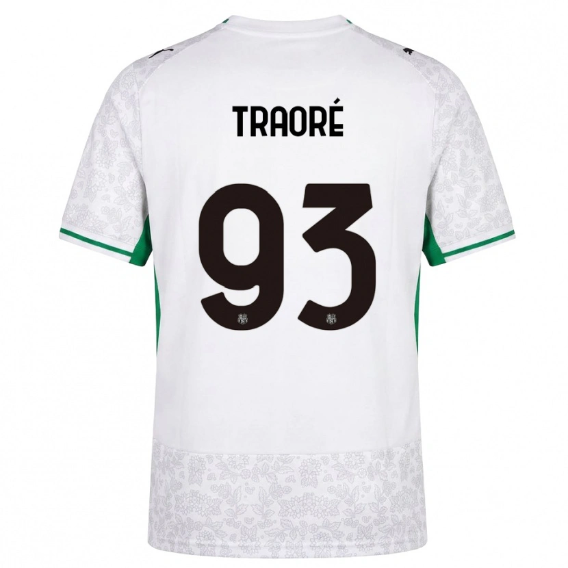 Danxen Børn Kadidia Traoré #93 Hvid Sort Grøn Udebane Spillertrøjer 2026/27 Trøje T-Shirt