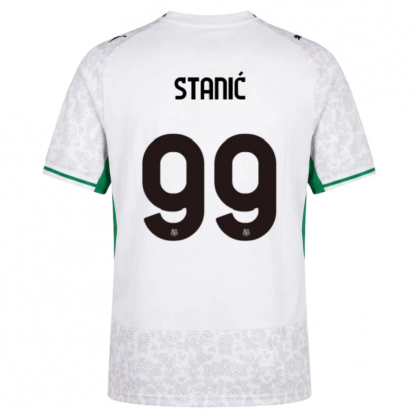 Danxen Børn Paulina Stanić #99 Hvid Sort Grøn Udebane Spillertrøjer 2026/27 Trøje T-Shirt
