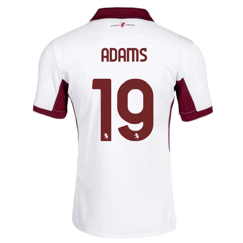 Danxen Børn Ché Adams #19 Bordeaux Hvid Rød Udebane Spillertrøjer 2026/27 Trøje T-Shirt