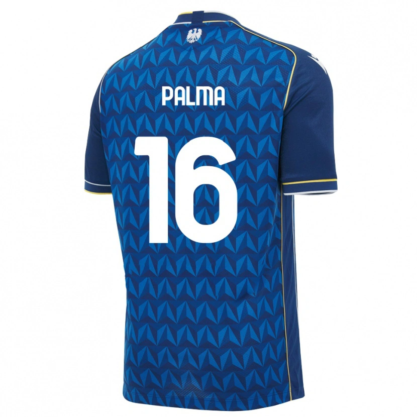 Danxen Børn Matteo Palma #16 Kongelig Blå Hvid Blå Udebane Spillertrøjer 2026/27 Trøje T-Shirt