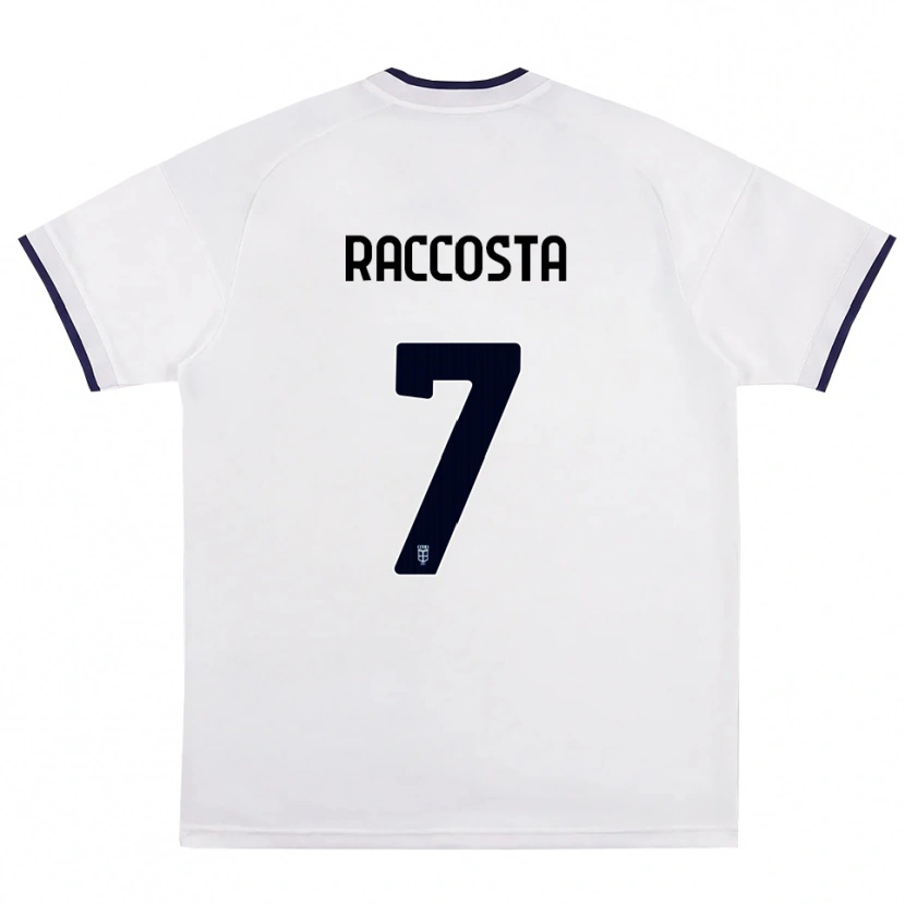 Danxen Børn Jacopo Raccosta #7 Hvid Rød Kongelig Blå Udebane Spillertrøjer 2026/27 Trøje T-Shirt