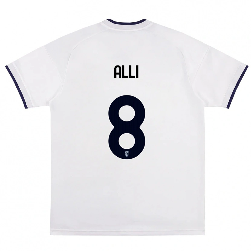 Danxen Børn Dele Alli #8 Hvid Rød Kongelig Blå Udebane Spillertrøjer 2026/27 Trøje T-Shirt