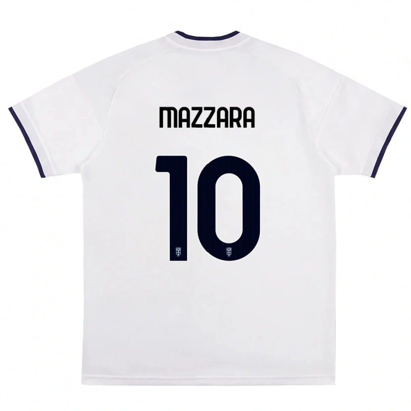 Danxen Børn Cristian Mazzara #10 Hvid Rød Kongelig Blå Udebane Spillertrøjer 2026/27 Trøje T-Shirt