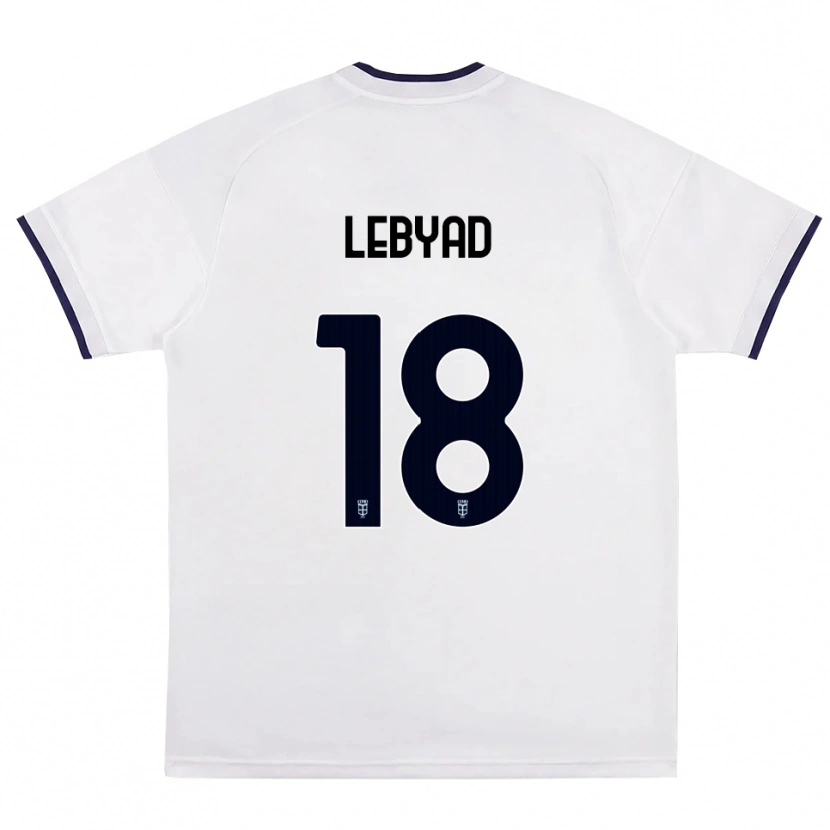 Danxen Børn Omar Lebyad #18 Hvid Rød Kongelig Blå Udebane Spillertrøjer 2026/27 Trøje T-Shirt