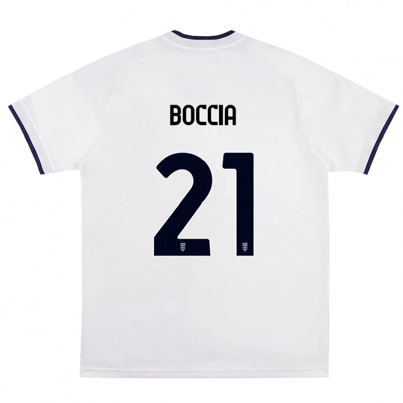 Danxen Børn Thomas Boccia #21 Hvid Rød Kongelig Blå Udebane Spillertrøjer 2026/27 Trøje T-Shirt