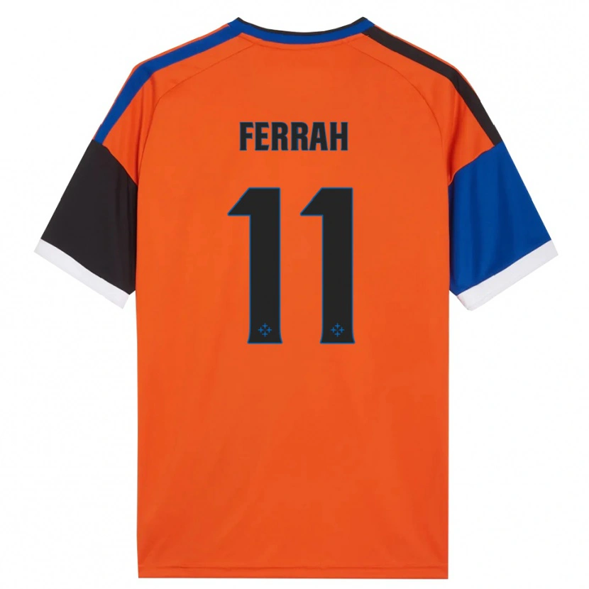 Danxen Børn Ichem Ferrah #11 Orange Blå Sort Hvid Udebane Spillertrøjer 2026/27 Trøje T-Shirt