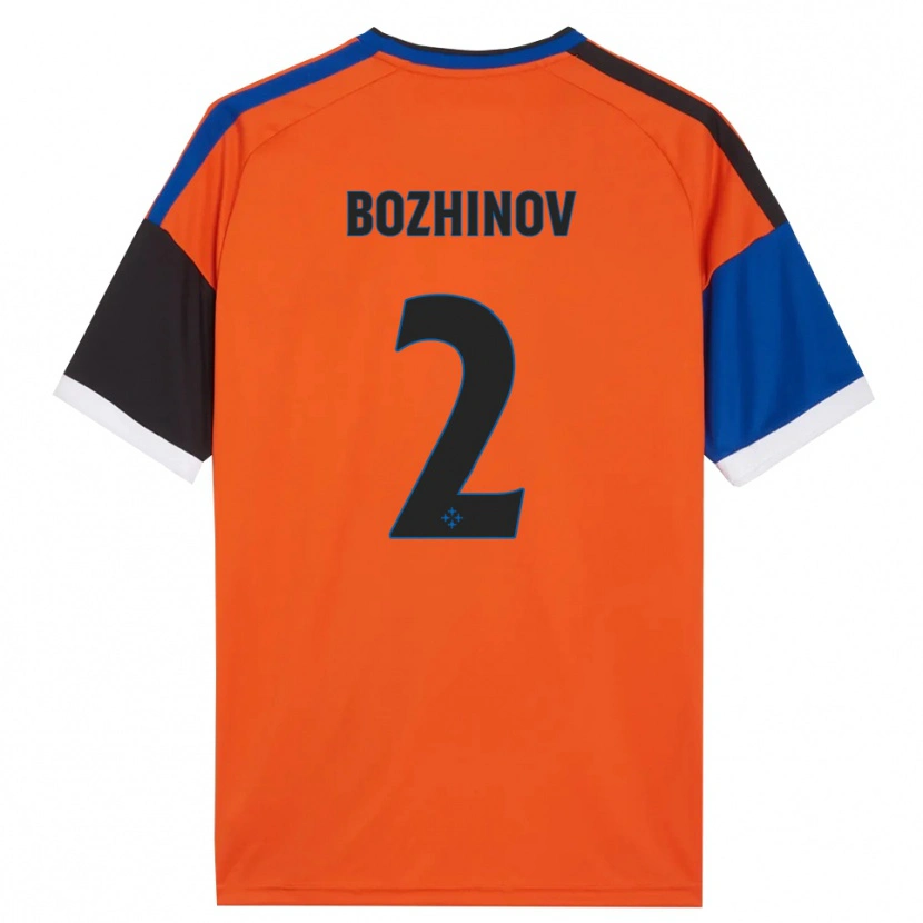Danxen Børn Rosen Bozhinov #2 Orange Blå Sort Hvid Udebane Spillertrøjer 2026/27 Trøje T-Shirt