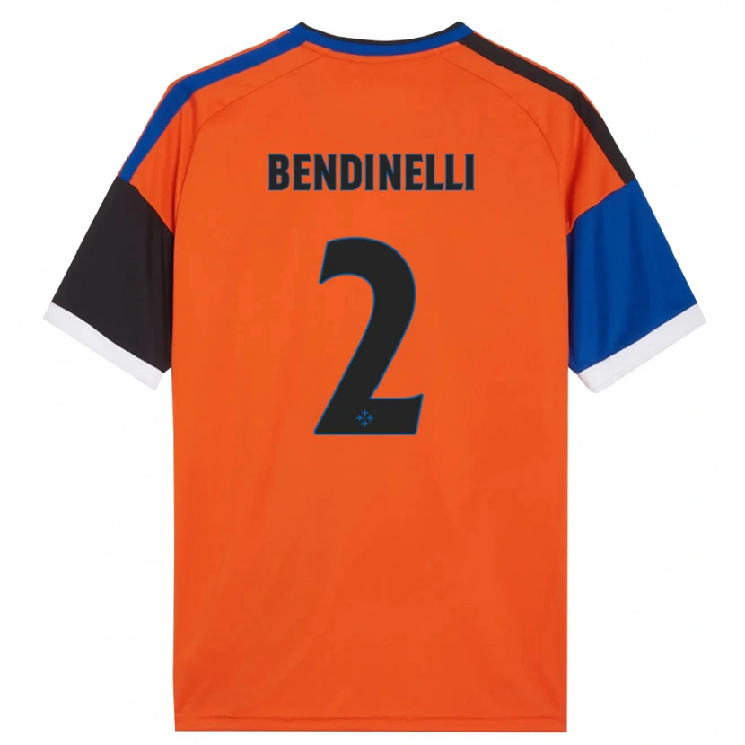 Danxen Børn Louis Bendinelli #2 Orange Blå Sort Hvid Udebane Spillertrøjer 2026/27 Trøje T-Shirt