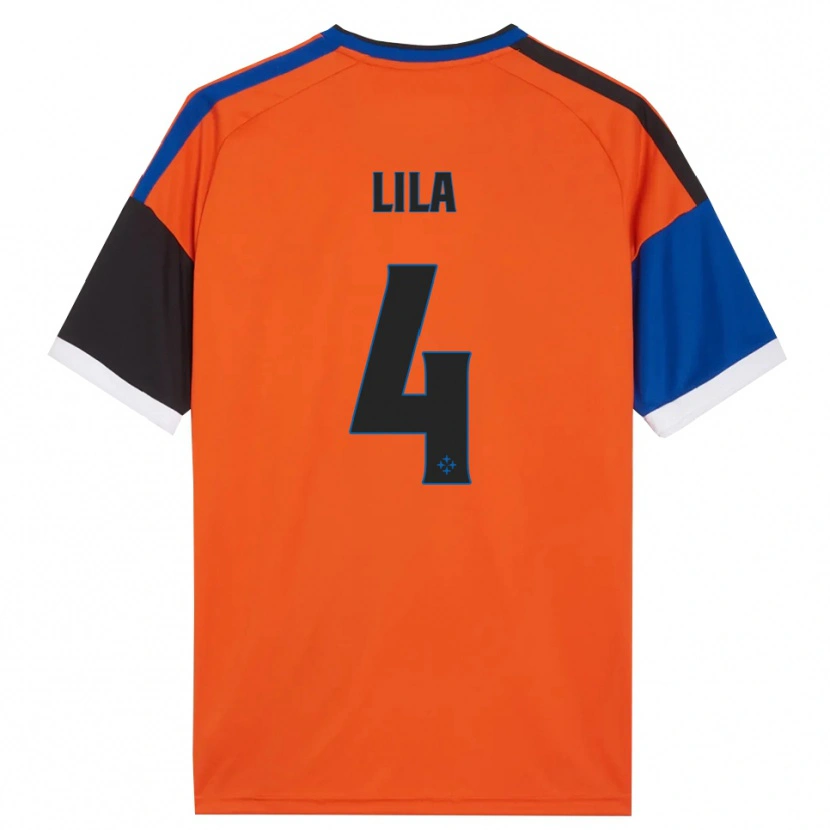 Danxen Børn Fabjan Lila #4 Orange Blå Sort Hvid Udebane Spillertrøjer 2026/27 Trøje T-Shirt