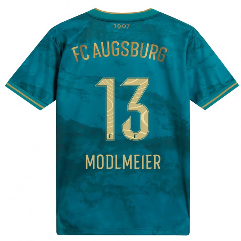 Danxen Børn Benedikt Modlmeier #13 Grøn Brun Udebane Spillertrøjer 2026/27 Trøje T-Shirt