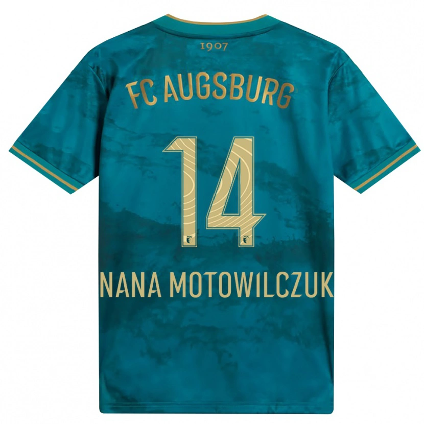 Danxen Børn Kevin Nana #14 Grøn Brun Udebane Spillertrøjer 2026/27 Trøje T-Shirt