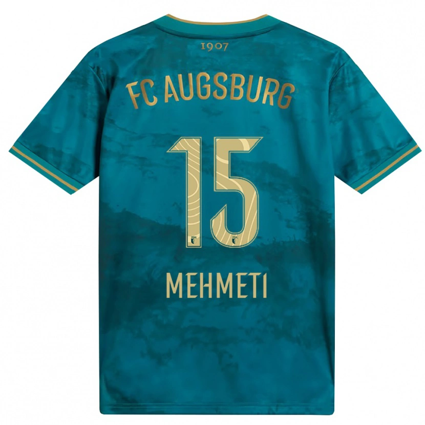 Danxen Børn Bleona Mehmeti #15 Grøn Brun Udebane Spillertrøjer 2026/27 Trøje T-Shirt